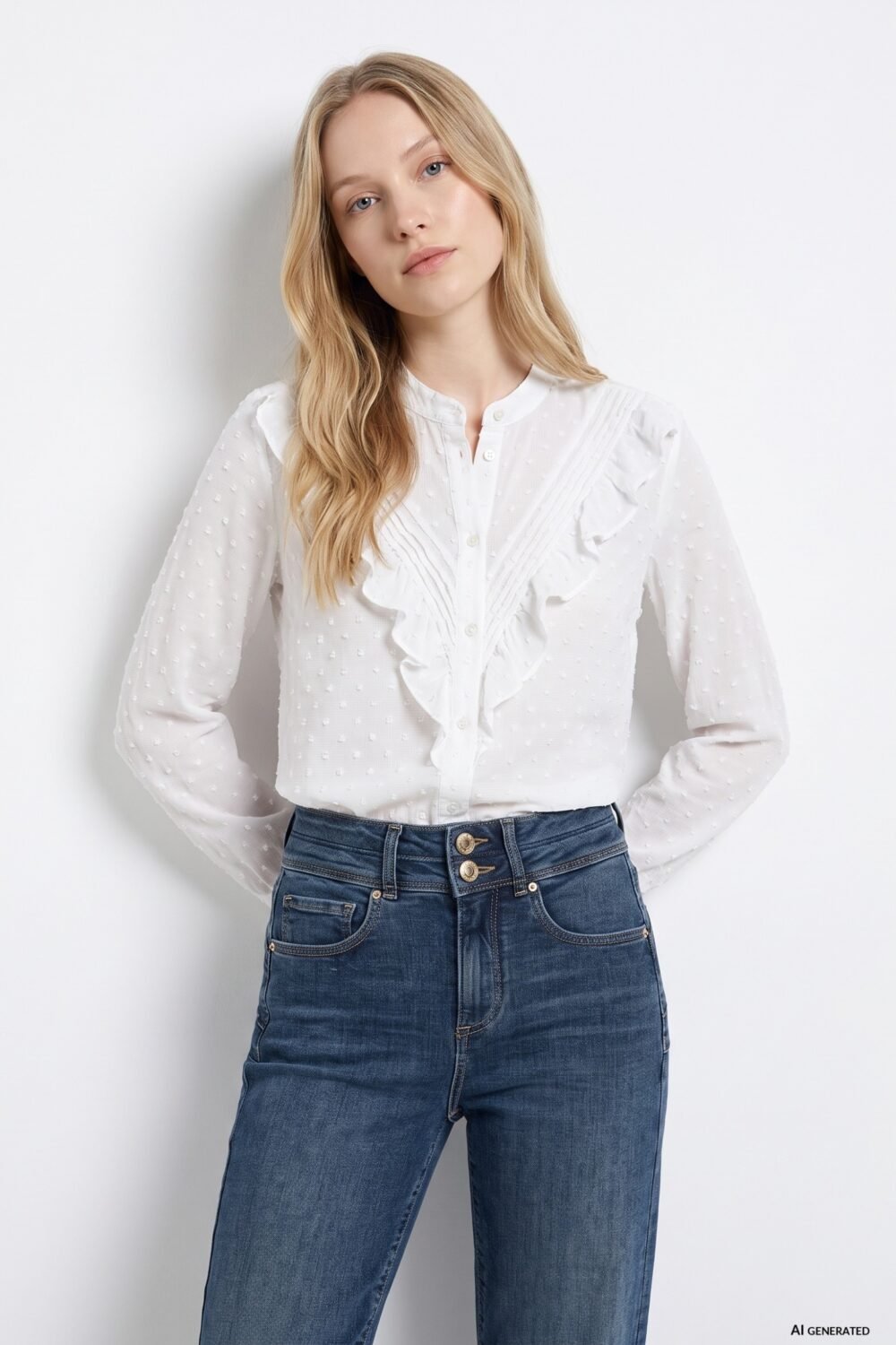 Camisa Tiffosi blanca plumeti