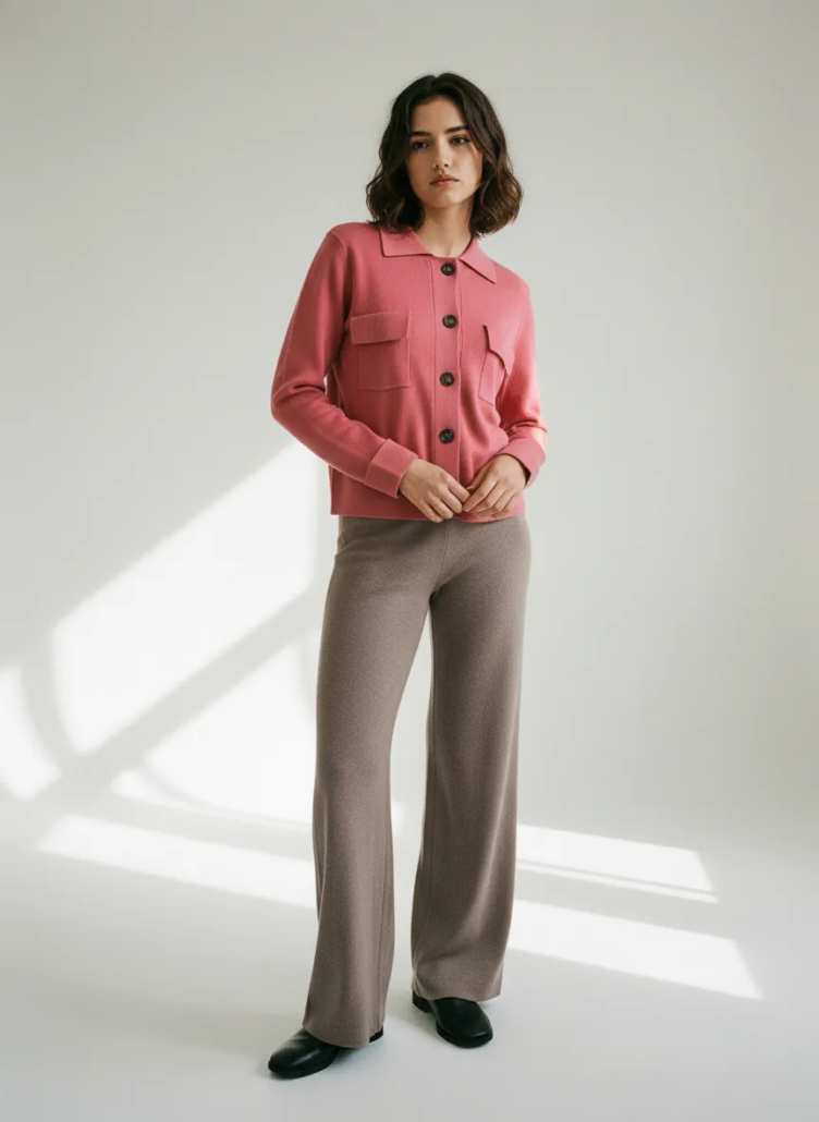 Chaqueta WNT rosa bolsillos