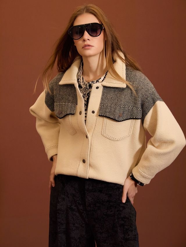 Chaqueta Meisie cruda espiga