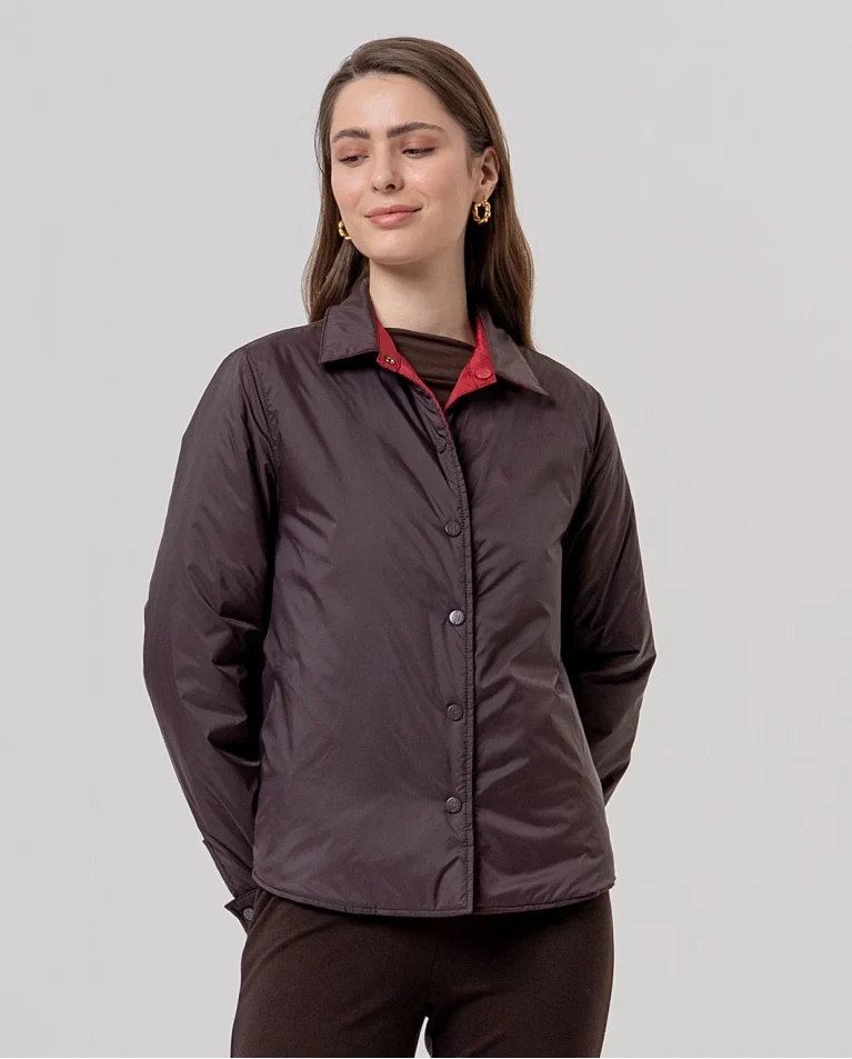 Chaqueta Surkana reversible marrón