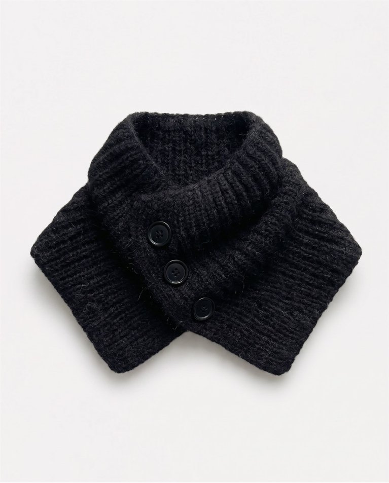 Cuello Surkana canalé negro