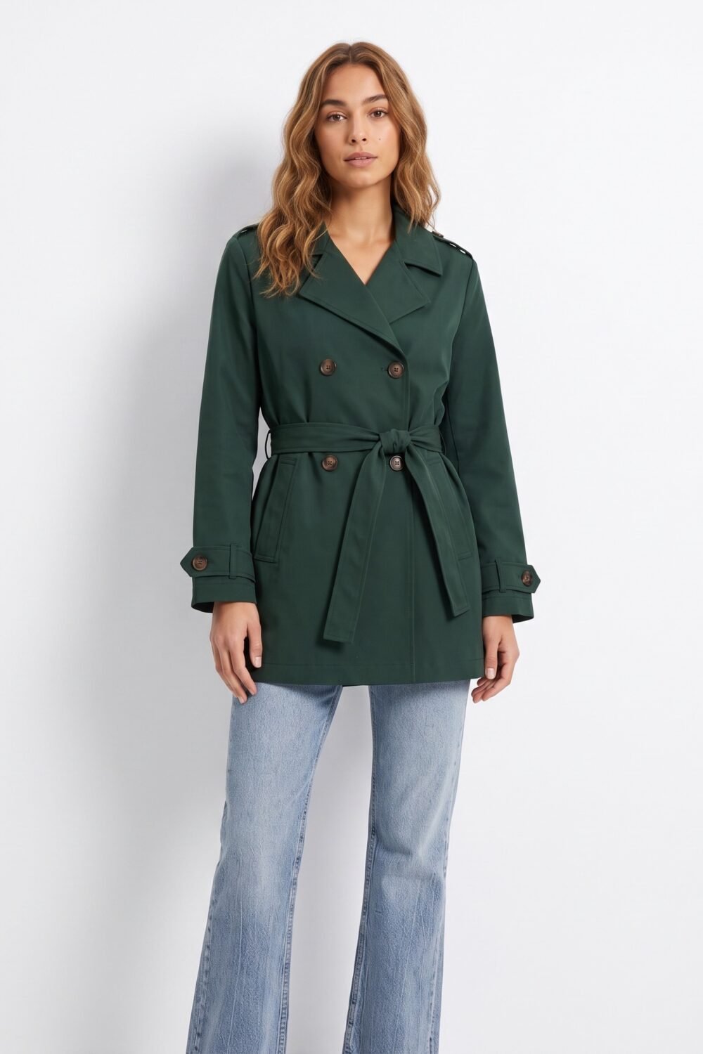 Gabardina Tiffosi verde Sophia
