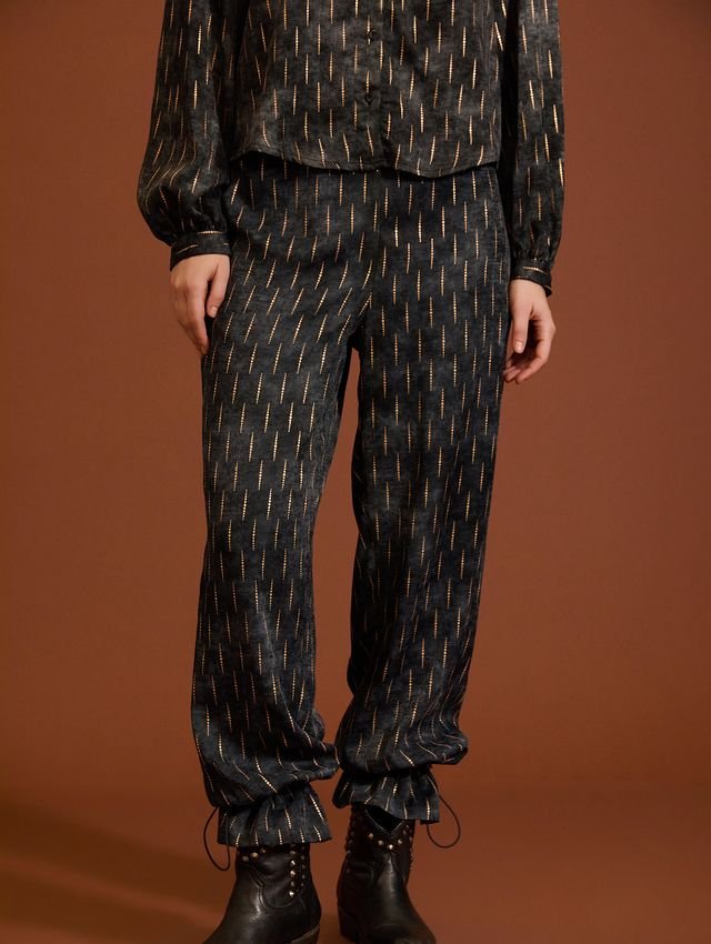 Pantalón Meisie topitos dorados