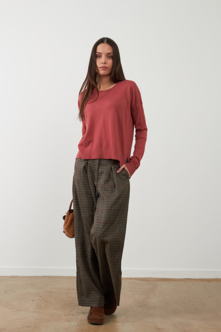 Pantalón Orfeo cuadros ancho