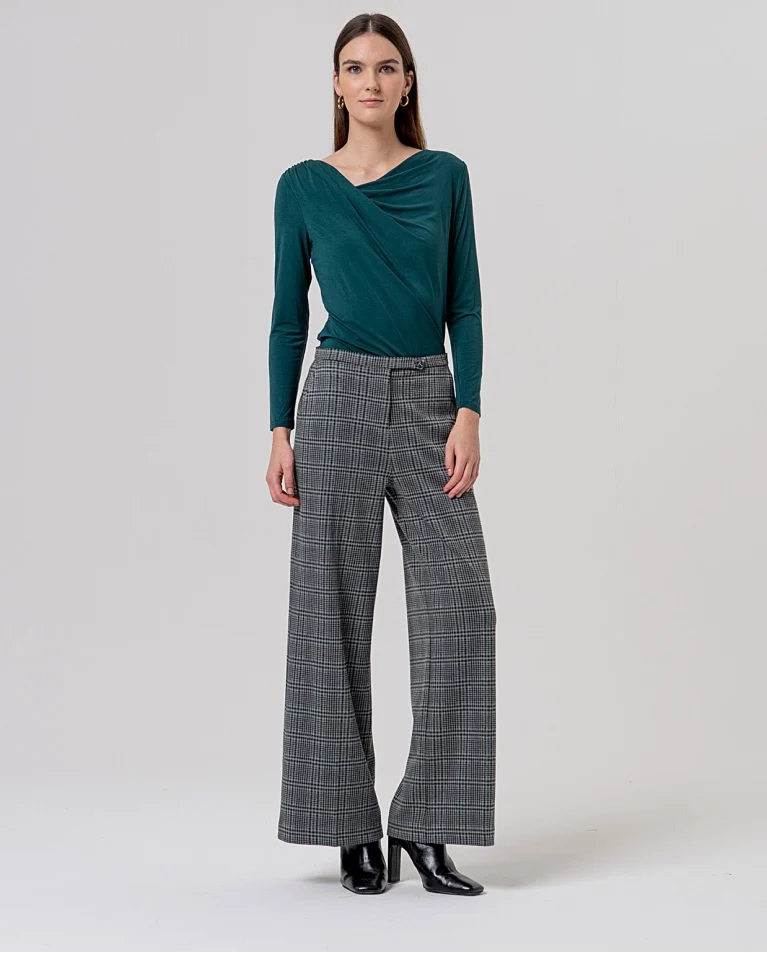 Pantalón Surkana cuadros gris Xija