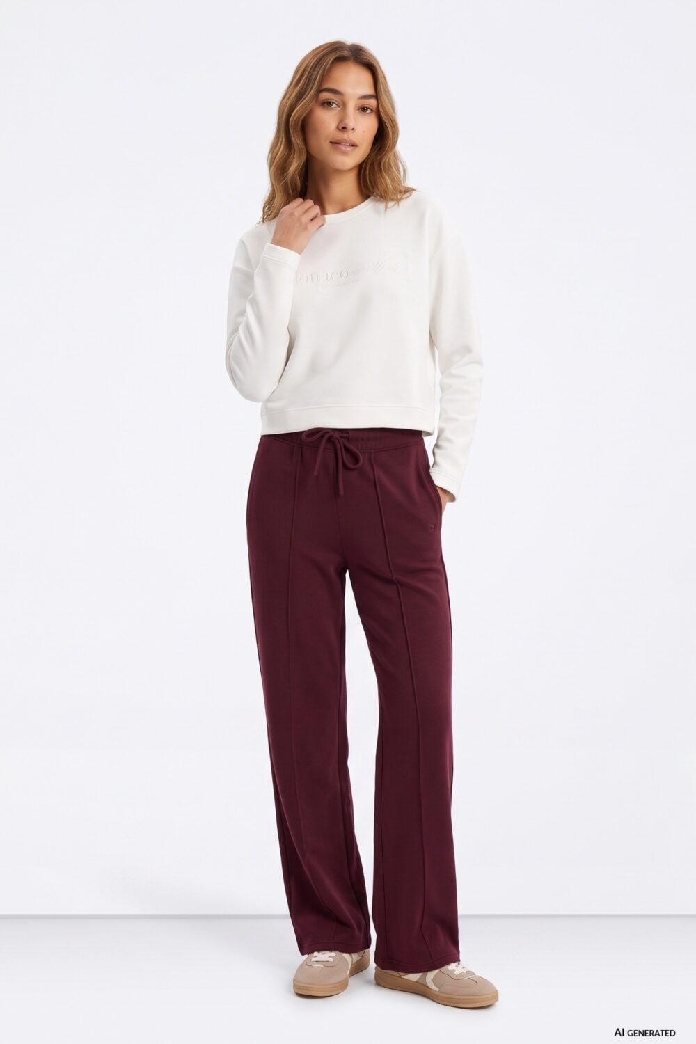 Pantalón Tiffosi granate Valentina